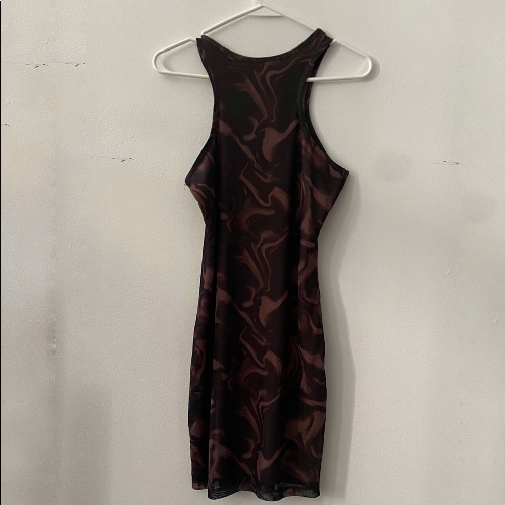 Brown and black dress in size small